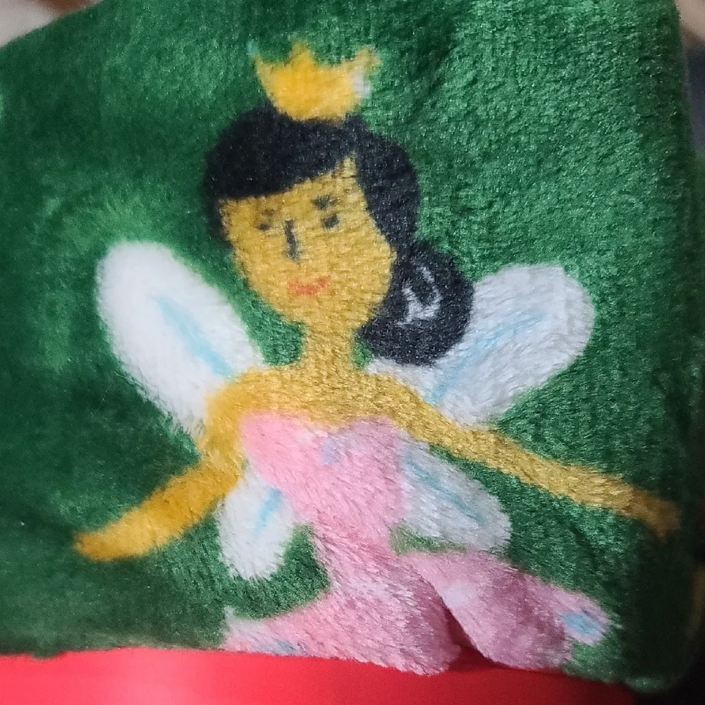 Holiday Throw COZY Blanket Festive Fairies, Nutcracker, Christmas Tree Etc NWT